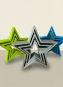 Weihnachtsstern aus PLA – Teil des 3er Sets