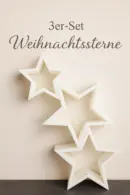 Weihnachtssterne im 3er Set aus PLA – moderne Weihnachtsdeko zum Selbstgestalten