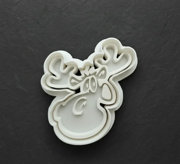 Ausstechform Lustiger Elch inkl. Stempel