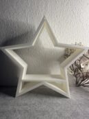 Weihnachtsstern mit integrierter Platte - Deko zum Selbstgestalten