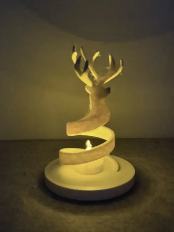 Rentier Kerzenhalter – Spiralform – Bild 6