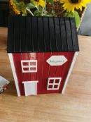 Briefkasten im Schwedenhausstil mit Schublade