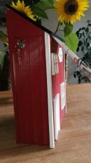 Briefkasten im Schwedenhausstil mit Schublade