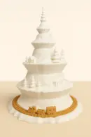 Deko-Weihnachtsbaum mit Zug