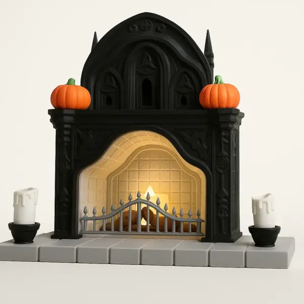 amin Dekoration im Gothic-Stil mit Kürbissen