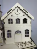 Schlittenfahrt im Weihnachtsdorf – seitliche Ansicht