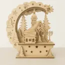 Schwibbogen mit Kapelle – Winterliches Weihnachtsdorf Gesamtansicht