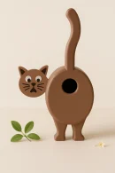 Vogelhaus/Nistkasten Die Katze im Garten
