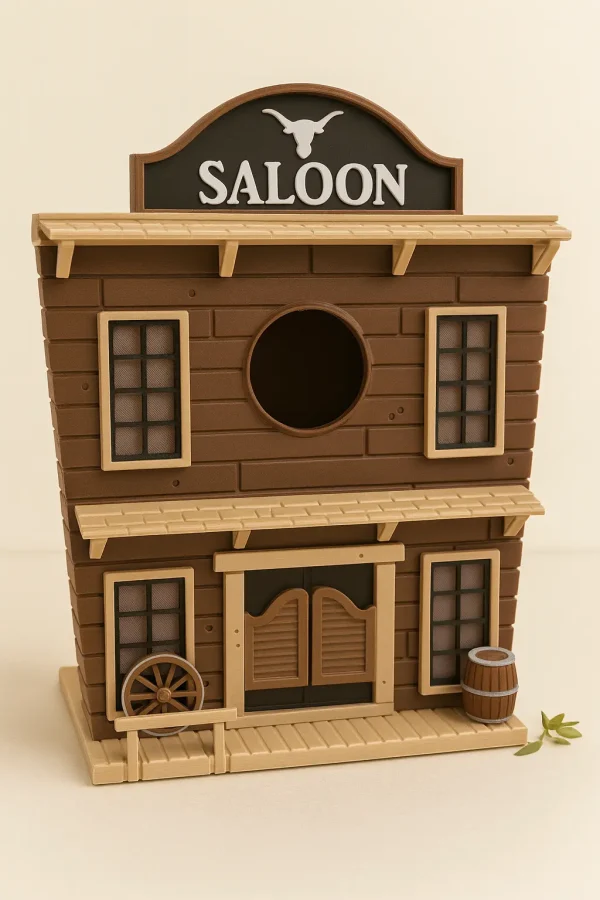 Vogelhaus/Nistkasten Saloon mit Bodenklappe