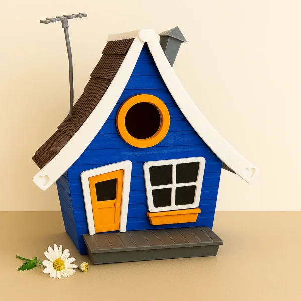 Vogelhaus/Nistkasten Tiny Haus mit Halterung