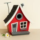 Vogelhaus/Nistkasten Tiny Haus mit Halterung