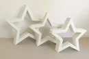 Mittlerer Stern für DIY Projekte, schlichte Weihnachtsdeko zum Bemalen, Bekleben oder naturbelassen verwenden